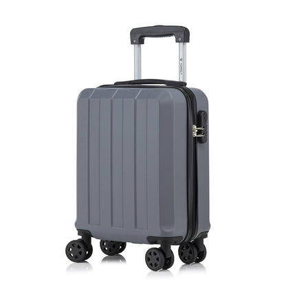 YONSLY® Trolley Suitcase, Travel Rolling Suitcase Cabin Luggage Hardside Suitcase with 4 360° Wheels, Combination Lock, Soft Rubber Handle