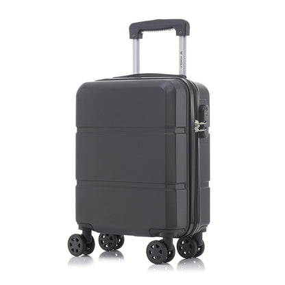 YONSLY® Trolley Travel Suitcase, Rolling Suitcase Carry-On with 4 360° Wheels, Hardshell Suitcase, Combination Lock, Soft Rubber Handle