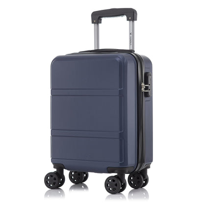 YONSLY® Trolley Reisekoffer Travel Suitcase, Rollkoffer Handgepäck, Hartschalenreisekoffer mit 4 Rollen 360°, Zahlenschloss, Weicher Gummigriff
