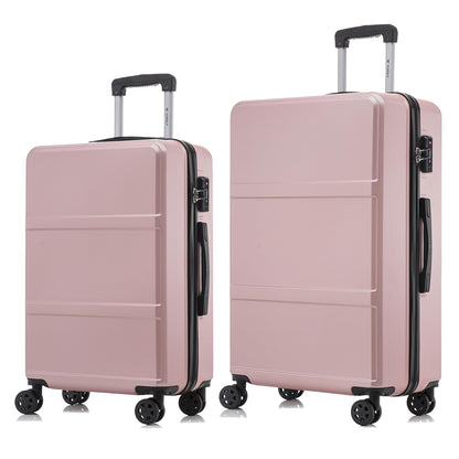 YONSLY® Premium Luggage TSA Lock, YKK Zipper Hardshell Suitcase Trolley Cabin Luggage Spinner Suitcase Carry-on 4 Wheels (L-XL Set)