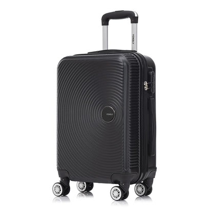 YONSLY® Reisekoffer Trolley Rollkoffer Handgepäck Set, Kabinenkoffer, Koffer Suitcase, Hartschalenreisekoffer mit 4 Rollen 360°, Zahlenschloss, Weicher Gummigriff