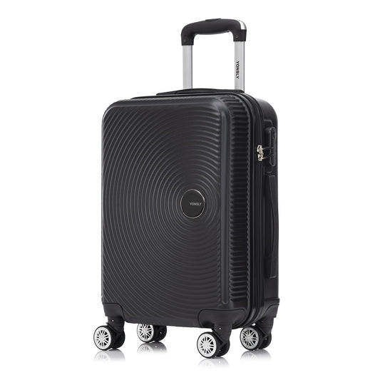 yonsly Reisekoffer Trolley Rollkoffer Handgepäck Set, Kabinenkoffer, Koffer Suitcase, Hartschalenreisekoffer mit 4 Rollen 360°, Zahlenschloss, Weicher Gummigriff