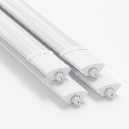 LQWELL® LED Moisture-Proof Light, LED Tube 120x5.3x3.3cm IP65 Waterproof, 36W 4050LM 4000K, Ceiling Light Long as Basement Light, Batten Light, Wet Room Light, Garage Lamp, Workshop Lamp, 4 Pieces