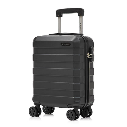 YONSLY® Trolley Travel Suitcase, Rolling Carry-on Luggage, Hardshell Suitcase with 4 360° Spinner Wheels, Combination Lock, Soft Rubber Handle