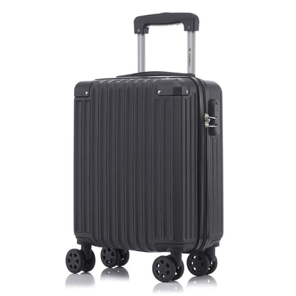 YONSLY® Trolley Travel Suitcase, Rolling Suitcase Carry-on Hardshell Suitcase with 4 360° Wheels, Combination Lock, Soft Rubber Handle