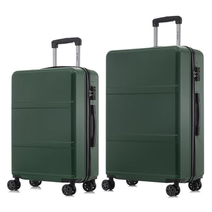 YONSLY® Premium Luggage TSA Lock, YKK Zipper Hardshell Suitcase Trolley Cabin Luggage Spinner Suitcase Carry-on 4 Wheels (L-XL Set)