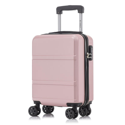 YONSLY® Trolley Reisekoffer Travel Suitcase, Rollkoffer Handgepäck, Hartschalenreisekoffer mit 4 Rollen 360°, Zahlenschloss, Weicher Gummigriff