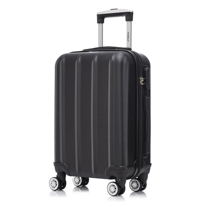 YONSLY® Reisekoffer Trolley Rollkoffer Handgepäck Set, Kabinenkoffer, Hartschalenreisekoffer Travel Koffer Suitcase mit 4 Rollen 360°, Zahlenschloss, Weicher Gummigriff
