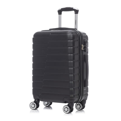YONSLY® Reisekoffer Trolley Rollkoffer Handgepäck, Kabinenkoffer, Koffer Suitcase Travel Set Hartschalenreisekoffer mit 4 Rollen 360°, Zahlenschloss, Weicher Gummigriff