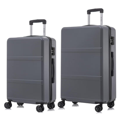 YONSLY® Premium Luggage TSA Lock, YKK Zipper Hardshell Suitcase Trolley Cabin Luggage Spinner Suitcase Carry-on 4 Wheels (L-XL Set)