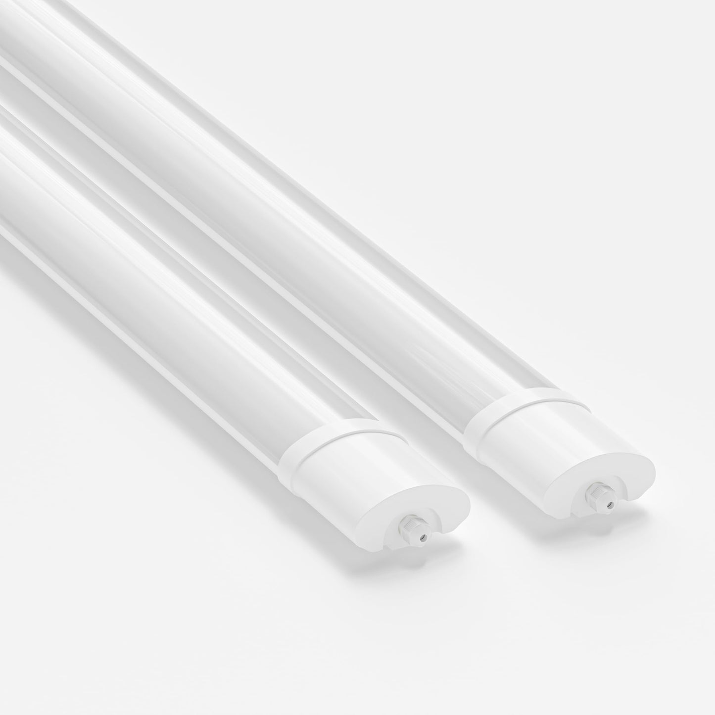 LQWELL® LED Moisture-proof Light, LED Tube 120x5.5x3cm IP65 Waterproof, 24W 2750LM 6500K, Ceiling Light long as Basement Light, Batten Light, Wet Room Light, Garage Lamp, Workshop Lamp, 2 pieces