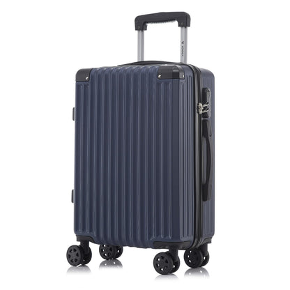 YONSLY® Trolley Travel Suitcase, Rolling Suitcase Carry-on Hardshell Suitcase with 4 360° Wheels, Combination Lock, Soft Rubber Handle