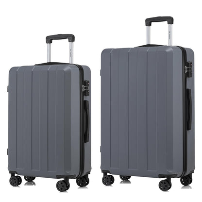 YONSLY® Premium Luggage TSA Lock, YKK Zipper Hardshell Suitcase Trolley Cabin Bag Spinner Luggage Hand Luggage 4 Wheels (L-XL Set)