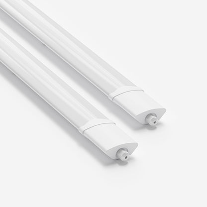 LQWELL® LED Moisture-proof Light, LED Tube 120x5.3x3.3cm IP65 Waterproof, 36W 4050LM 4000K, Long Ceiling Light for Basement, Bathtub, Wet Room, Garage, Workshop, 2 Pieces