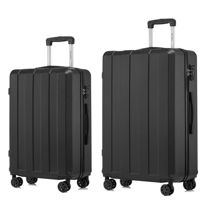 YONSLY® Premium Luggage TSA Lock, YKK Zipper Hardshell Suitcase Trolley Cabin Bag Spinner Luggage Hand Luggage 4 Wheels (L-XL Set)