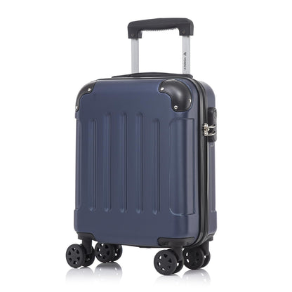 YONSLY® Suitcase, Trolley Travel Suitcase, Rolling Suitcase Carry-On with 4 360° Wheels, Hardshell Travel Suitcase, Combination Lock, Soft Rubber Handle