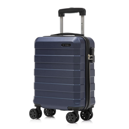YONSLY® Trolley Travel Suitcase, Rolling Carry-on Luggage, Hardshell Suitcase with 4 360° Spinner Wheels, Combination Lock, Soft Rubber Handle