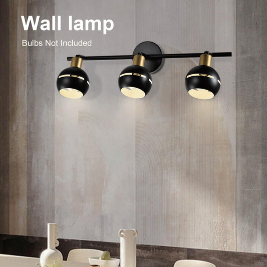 LQWELL® LED Ceiling Light Spotlight, Black Ceiling Spotlights E27 Ceiling Lamp Rotatable Wall Lamp Kitchen Light 2 3 4 Flames for Bedroom Living Room Dining Room Bar Shop Studio