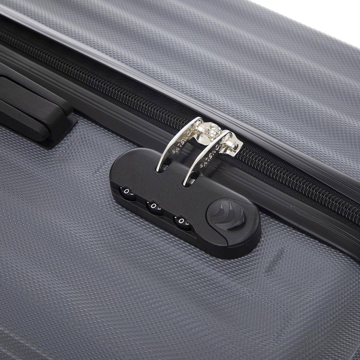 YONSLY® Trolley Luggage Suitcase Set, Roller Suitcase Carry-On, Luggage Set Hard-Shell Suitcase with 4 360° Wheels, Combination Lock, Soft Rubber Handle (4-Piece Set, S,M,L&XL)
