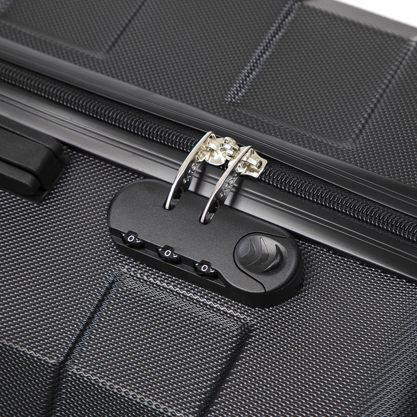YONSLY® Trolley Suitcase Set, Carry-on Spinner Luggage, Hardshell Suitcase with 4 360° Spinner Wheels, Combination Lock, Soft Rubber Handle (Set of 2, L&XL)