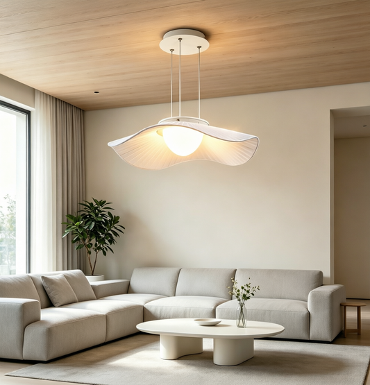 LQWELL® Modern Pendant Light LED 12W, Minimalist Industrial Hanging Lamp Vintage Pendant Light for Kitchen Living Room Bedroom Dining Room Cafes, Metal Chandelier Ceiling Lamp