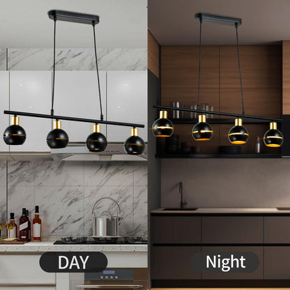 LQWELL® Modern Pendant Lamp, Retro Hanging Lamp, E14 Chandelier Multi-Bulb for Living Room Bedroom Dining Room Cafes Studio Bar Shop