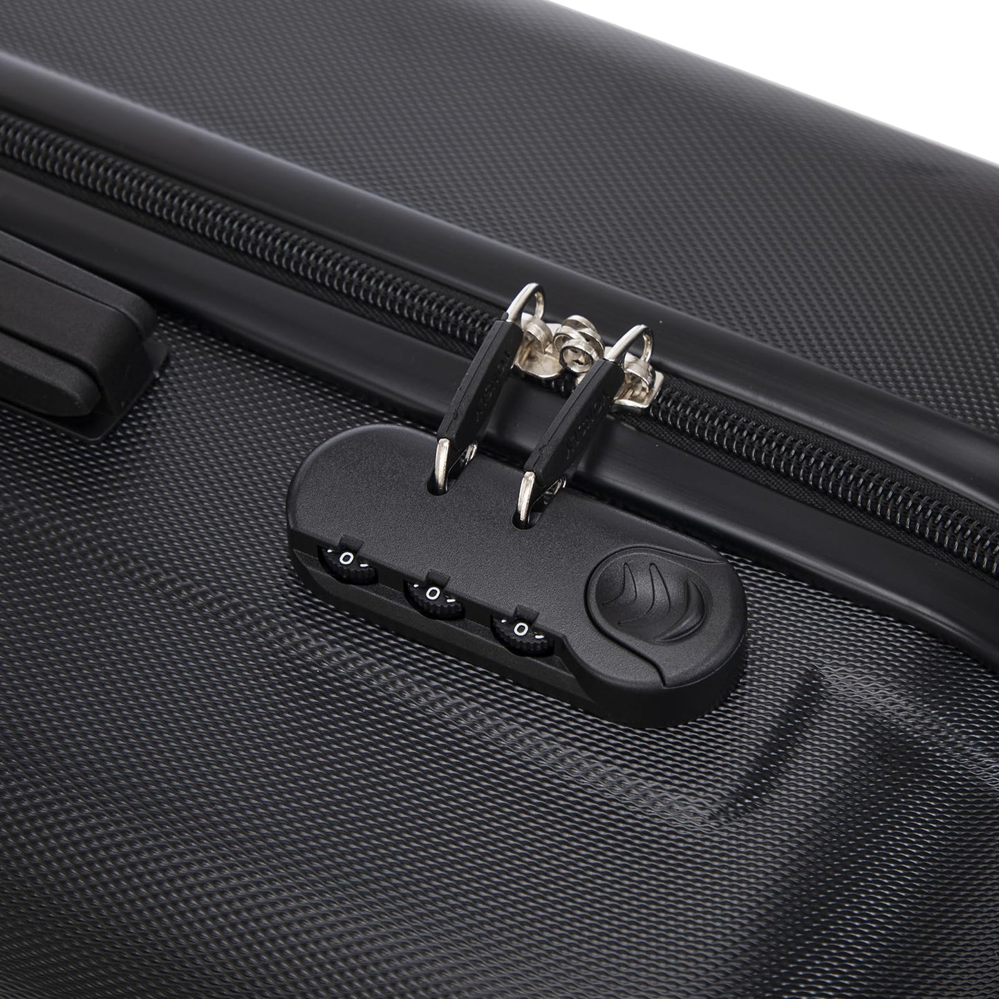 YONSLY® Reisekoffer Trolley Rollkoffer Handgepäck Set, Kabinenkoffer, Hartschalenreisekoffer Travel Koffer Suitcase mit 4 Rollen 360°, Zahlenschloss, Weicher Gummigriff