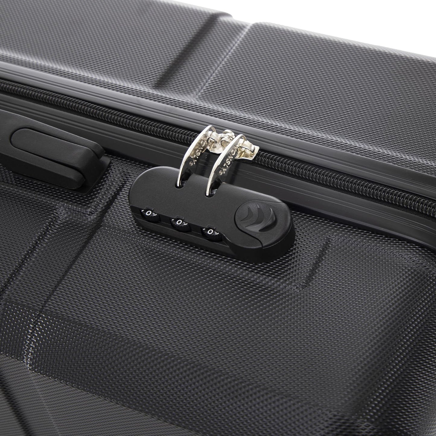 YONSLY® Trolley Suitcase, Carry-On Luggage with 4 360° Spinner Wheels, Hardshell Suitcase, Combination Lock, Soft Rubber Handle (Set of 2, L&XL)