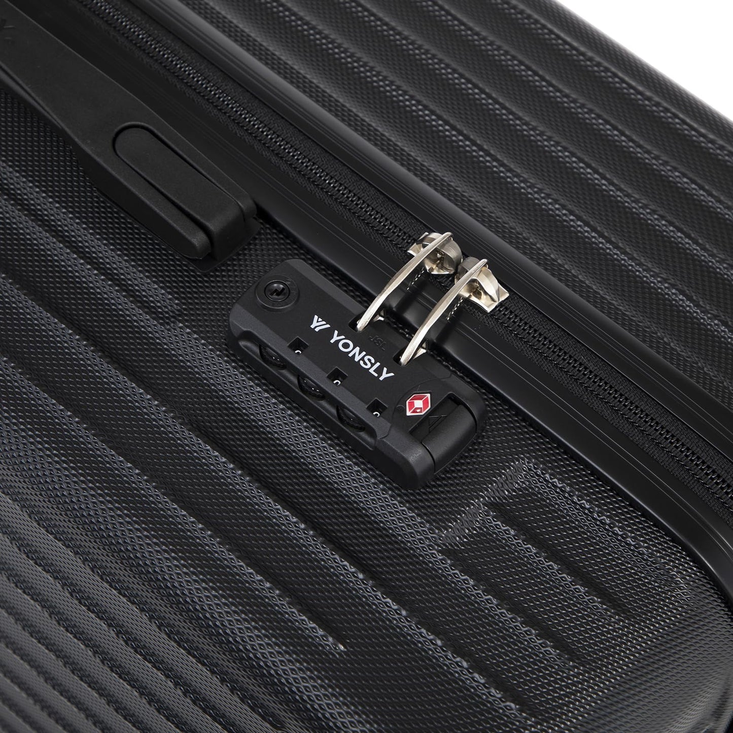 YONSLY® Premium Luggage TSA Lock, YKK Zipper Hardshell Suitcase Trolley Carry-On Luggage Spinner Suitcase 4 Wheels