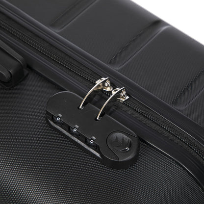 YONSLY® Trolley Reisekoffer Set, Koffer Suitcase, Rollkoffer Handgepäck Hartschalenreisekoffer mit Zahlenschloss, 4 Rollen 360°, Weicher Gummigriff