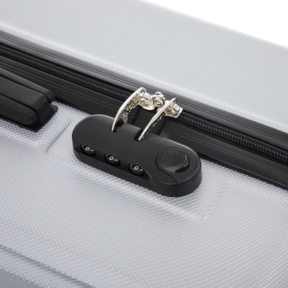 YONSLY® Trolley Reisekoffer Travel Suitcase, Rollkoffer Handgepäck, Hartschalenreisekoffer mit 4 Rollen 360°, Zahlenschloss, Weicher Gummigriff