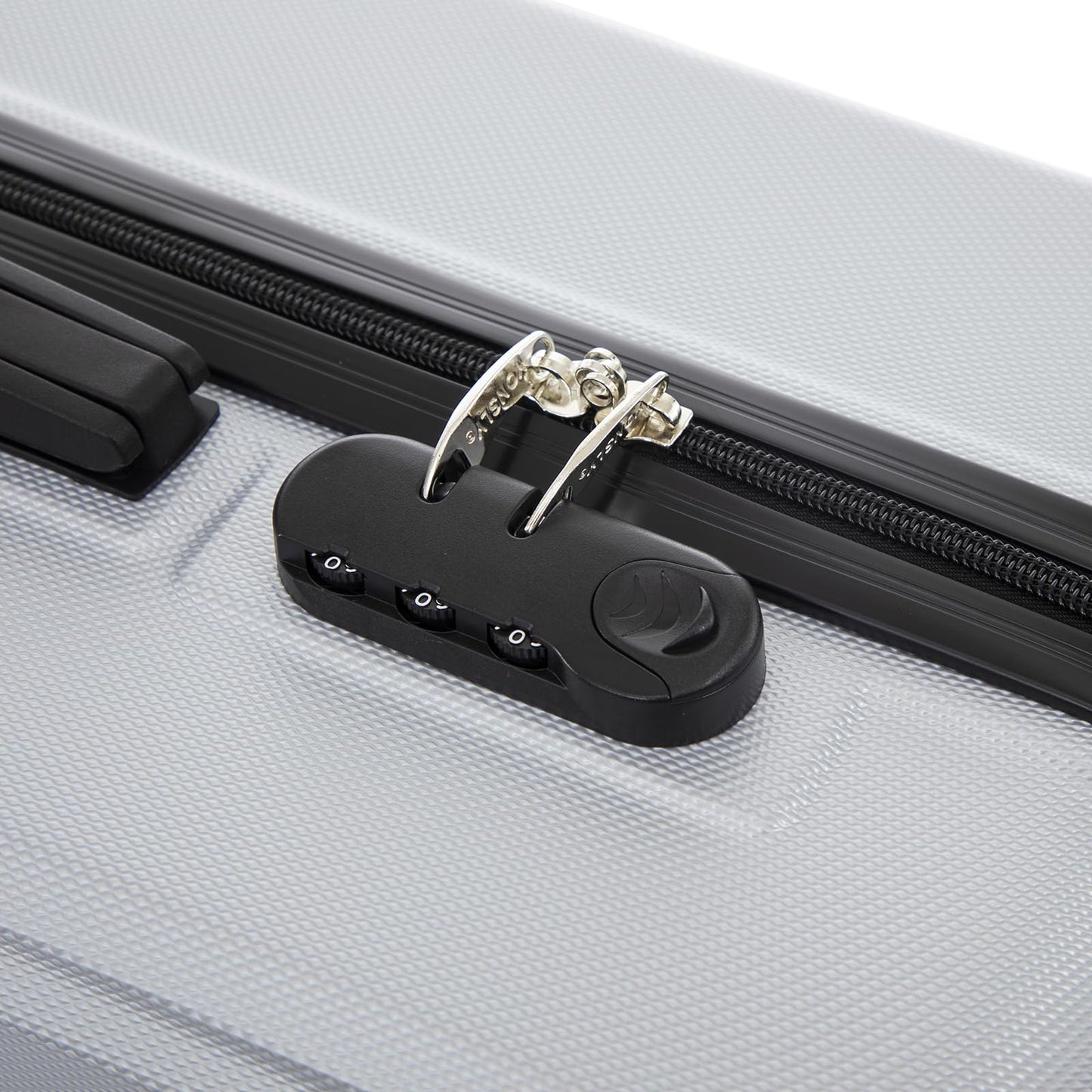 YONSLY® Trolley Travel Suitcase Set, Roller Suitcase Carry-on Luggage, Hard Shell Suitcase Set with 4 360° Wheels, Combination Lock, Soft Rubber Handle (4-Piece Set, S,M,L&XL)