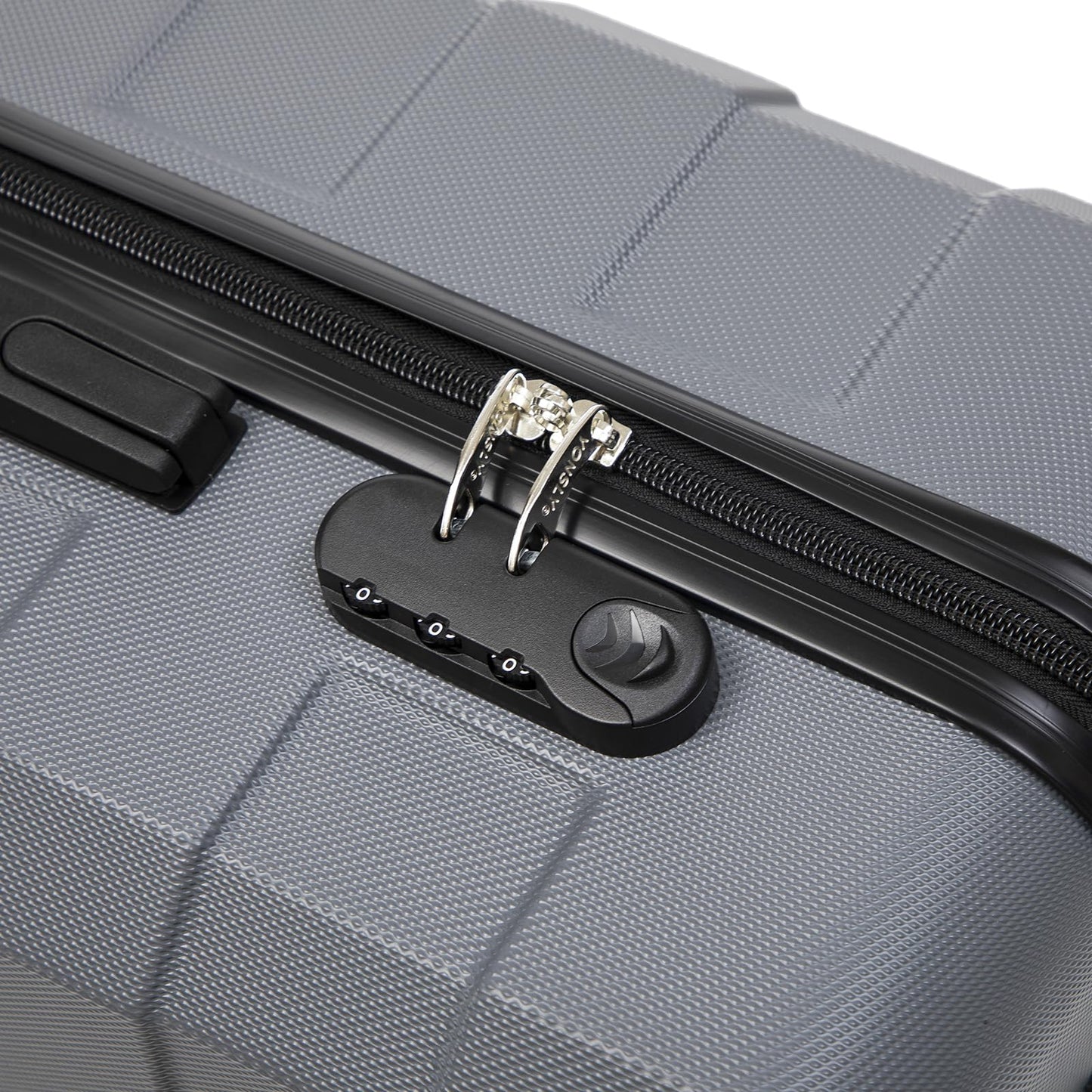 yonsly Trolley Reisekoffer Set, Rollkoffer Handgepäck, Kofferset, Gepäckset Travel Suitcase Hartschalenreisekoffer mit 4 Rollen 360°, Zahlenschloss, Weicher Gummigriff (4er Set, S,M,L&XL)