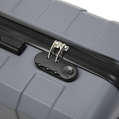 yonsly Trolley Reisekoffer Set, Rollkoffer Handgepäck, Kofferset, Gepäckset Travel Suitcase Hartschalenreisekoffer mit 4 Rollen 360°, Zahlenschloss, Weicher Gummigriff (4er Set, S,M,L&XL)