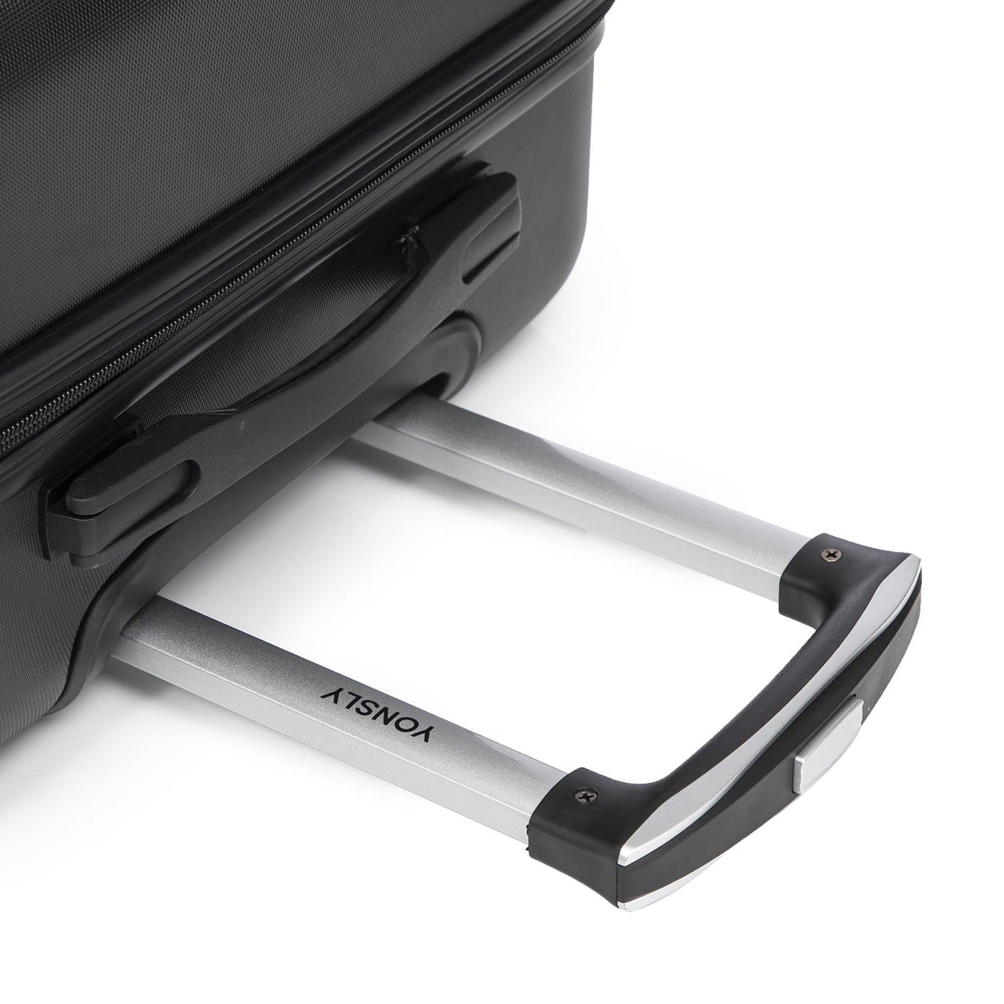 YONSLY® Trolley Reisekoffer Set, Koffer Suitcase, Rollkoffer Handgepäck Hartschalenreisekoffer mit Zahlenschloss, 4 Rollen 360°, Weicher Gummigriff