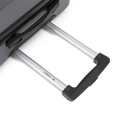 yonsly Trolley Reisekoffer Set, Rollkoffer Handgepäck, Kofferset, Gepäckset Travel Suitcase Hartschalenreisekoffer mit 4 Rollen 360°, Zahlenschloss, Weicher Gummigriff (4er Set, S,M,L&XL)