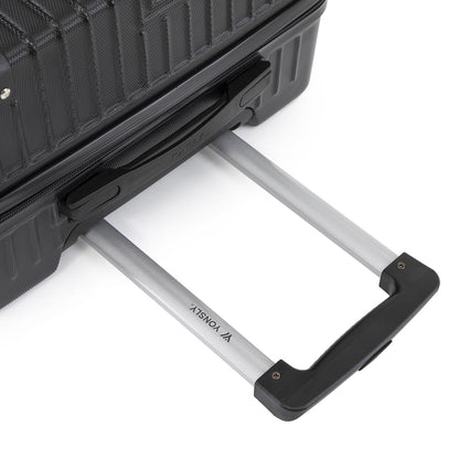 YONSLY® Premium Luggage TSA Lock, YKK Zipper Hardshell Suitcase Trolley Carry-On Luggage Spinner Suitcase with 4 Wheels (M-L-XL-Set)