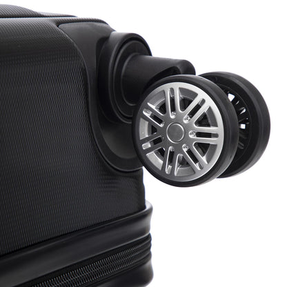 YONSLY® Reisekoffer Trolley Rollkoffer Handgepäck Set, Kabinenkoffer, Travel Koffer Suitcase Hartschalenreisekoffer mit 4 Rollen 360°, Zahlenschloss, Weicher Gummigriff