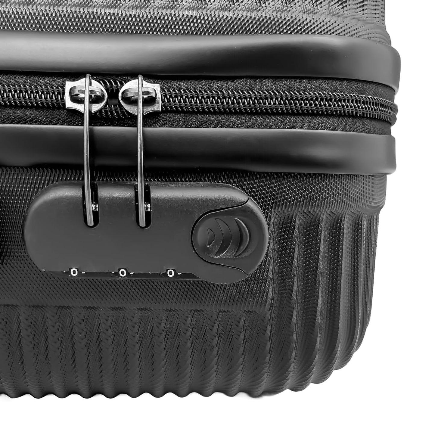 YONSLY® Koffer Suitcase Set, Trolley Reisekoffer, Rollkoffer Handgepäck mit 4 Rollen 360°, ABS Hartschalen, Sicherheitsschloss, Weicher Gummigriff, 210D-Futter (3er Set, M,L&XL, Schwarz)