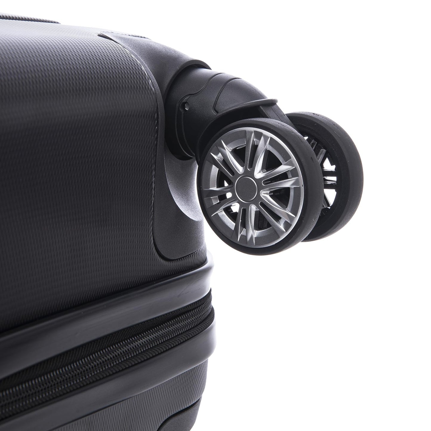 YONSLY® Travel Suitcase Trolley, Rolling Carry-On Luggage Set, Cabin Suitcase, Travel Suitcase with 4 360° Wheels, Combination Lock, Soft Rubber Handle, Hard-Shell Travel Suitcase