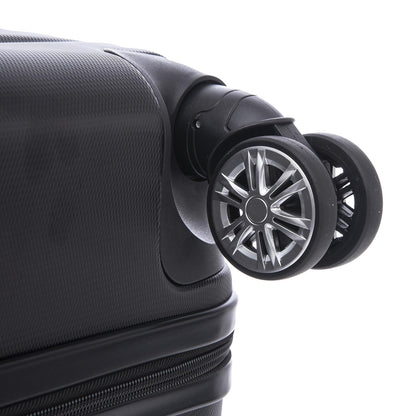 YONSLY® Reisekoffer Trolley Rollkoffer Handgepäck Travel Set, Kabinenkoffer, Koffer Suitcase Hartschalenreisekoffer mit 4 Rollen 360°, Zahlenschloss, Weicher Gummigriff