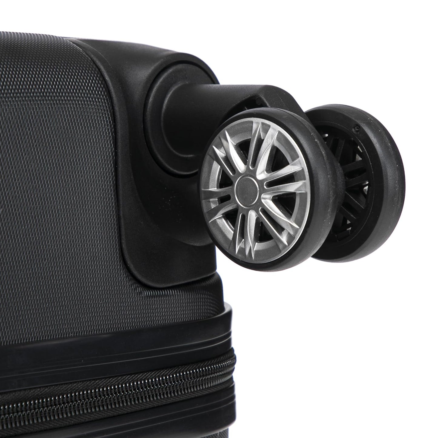 YONSLY® Trolley Reisekoffer Set, Koffer Suitcase, Rollkoffer Handgepäck Hartschalenreisekoffer mit Zahlenschloss, 4 Rollen 360°, Weicher Gummigriff