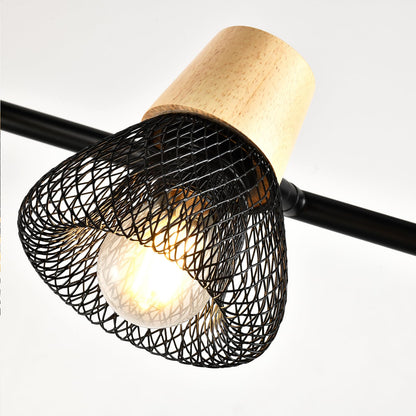LQWELL® E14 Wall Light, LED Indoor Wall Lamp Wall Lighting Wall Spotlight in Retro Industrial Style, for Studio Bar Counter Hotel Bedroom Living Room Staircase Hallway Basement, Matte Black Metal
