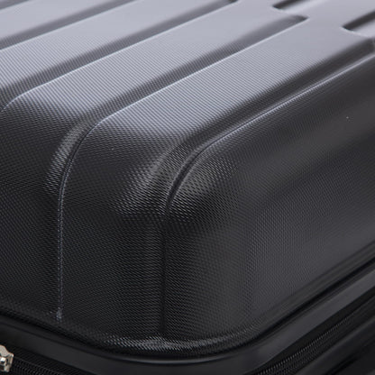 YONSLY® Reisekoffer Trolley Rollkoffer Handgepäck, Kabinenkoffer, Koffer Suitcase Travel Set Hartschalenreisekoffer mit 4 Rollen 360°, Zahlenschloss, Weicher Gummigriff