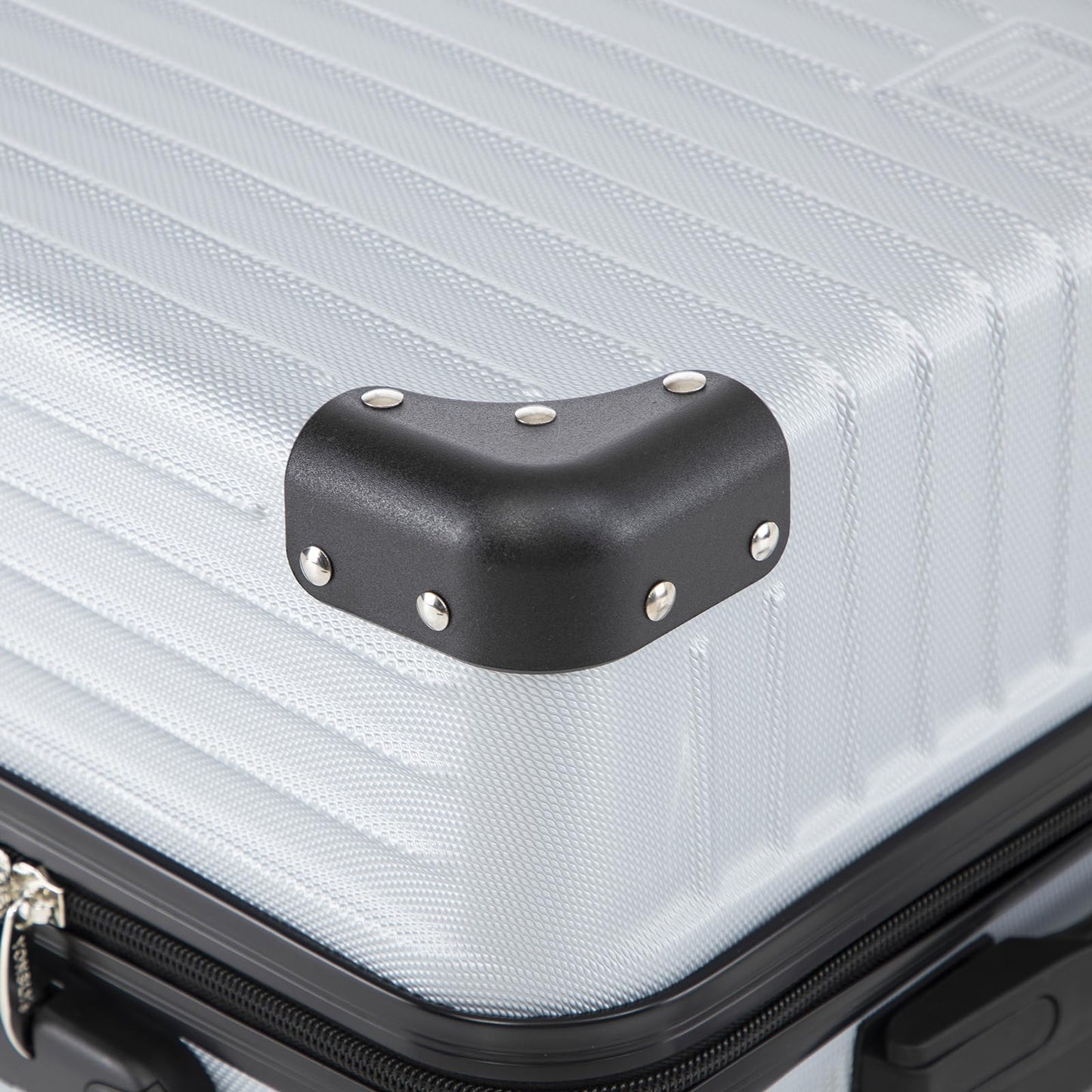 YONSLY® Trolley Suitcase, Rolling Carry-on Luggage, Cabin Suitcase Hard-Shell Travel Suitcase with 4 360° Wheels, Combination Lock, Soft Rubber Handle