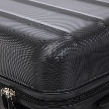 YONSLY® Reisekoffer Trolley Rollkoffer Handgepäck Set, Kabinenkoffer, Hartschalenreisekoffer Travel Koffer Suitcase mit 4 Rollen 360°, Zahlenschloss, Weicher Gummigriff