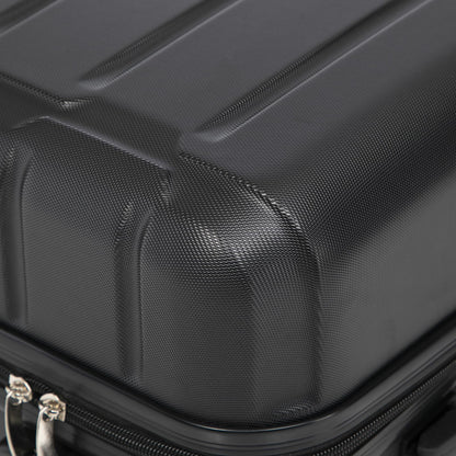 YONSLY® Trolley Reisekoffer Set, Koffer Suitcase, Rollkoffer Handgepäck Hartschalenreisekoffer mit Zahlenschloss, 4 Rollen 360°, Weicher Gummigriff