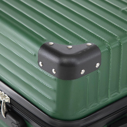 YONSLY® Trolley Travel Suitcase Set, Carry-on Rolling Suitcase, Luggage Set, Hardside Travel Suitcase with 4 360° Spinner Wheels, Combination Lock, Soft Rubber Handle (2 Piece Set, L&XL)