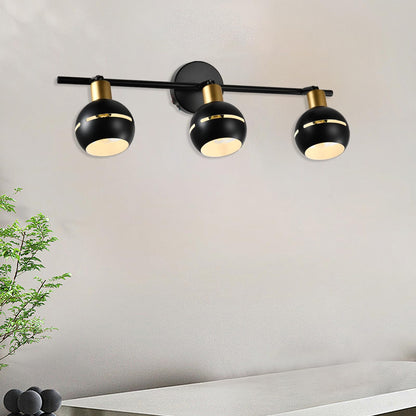 LQWELL® LED Ceiling Light Spotlight, Black Ceiling Spotlights E27 Ceiling Lamp Rotatable Wall Lamp Kitchen Light 2 3 4 Flames for Bedroom Living Room Dining Room Bar Shop Studio