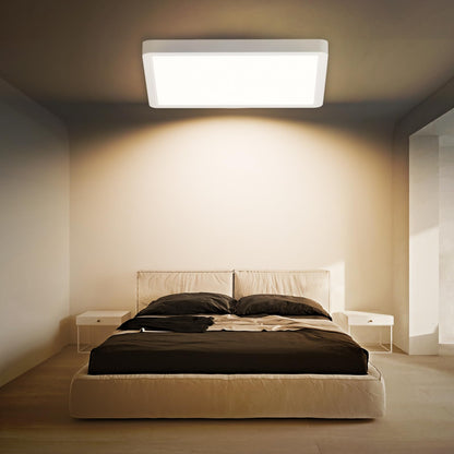LQWELL® flache LED-Deckenleuchte mit quadratischer Lichtfläche